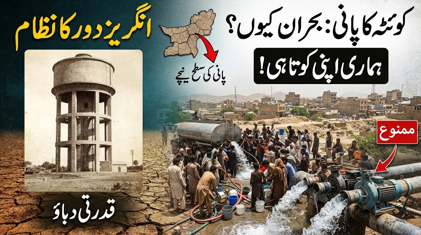 کوئٹہ کا پانی: قدرتی بحران یا ہماری اپنی کوتاہیاں؟ مکمل تجزیہ