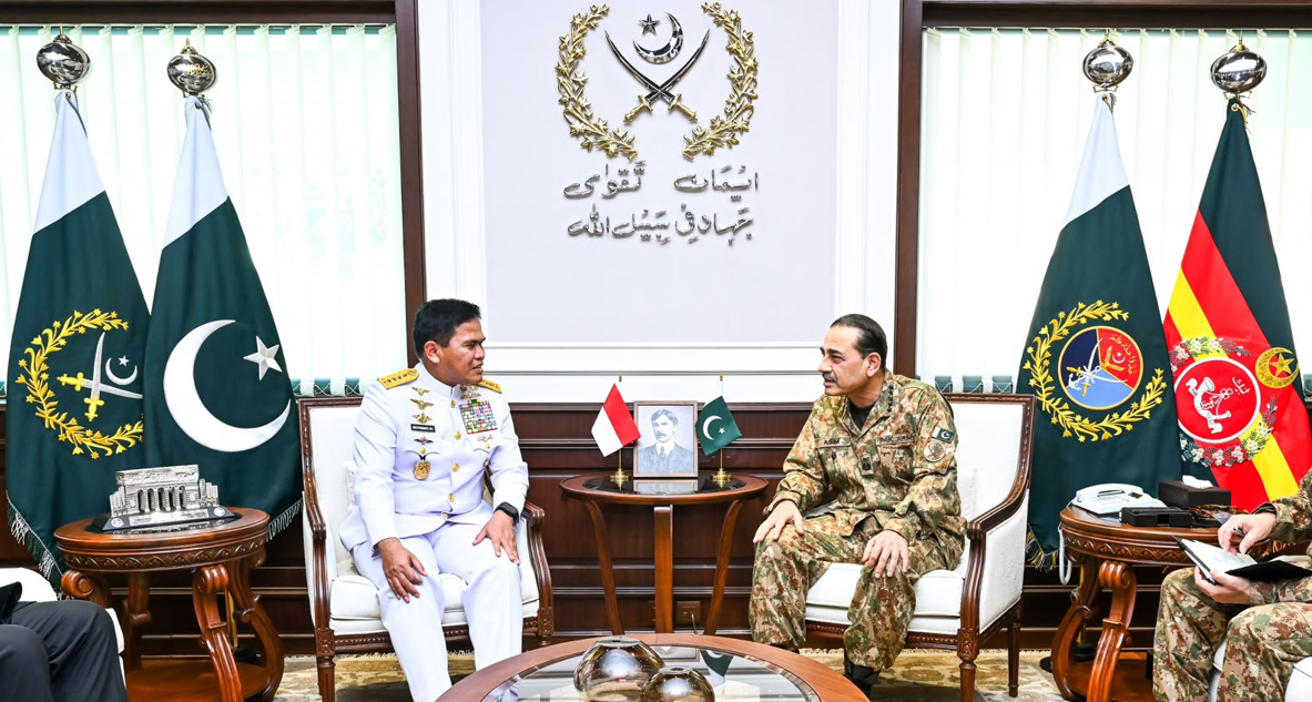 انڈونیشیا کے نیول چیف کی آرمی چیف سید عاصم منیر سے ملاقات