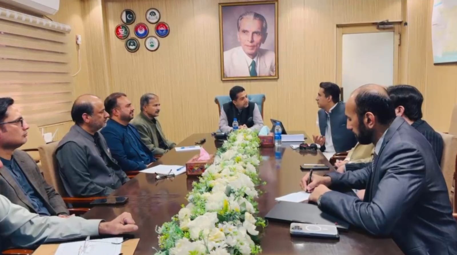 ضیاء اللہ لانگو سے UNODC اور UNDP وفد کی ملاقات