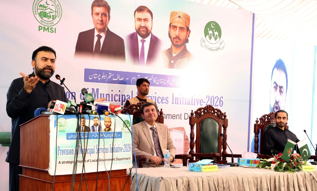 وزیراعلیٰ بلوچستان میر سرفراز بگٹی کا صاف ستھرا کوئٹہ منصوبے کا آغاز